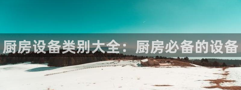 尊龙ag旗舰官网：厨房设备类别大全：厨房必备的设备
