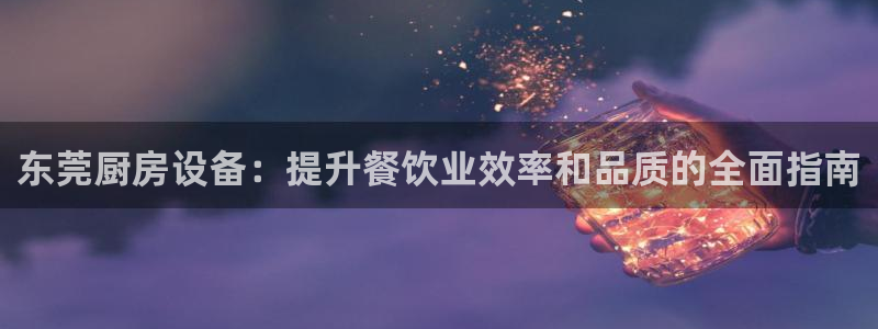 凯时kb88官网网址：东莞厨房设备：提升餐饮业效率和品质的全