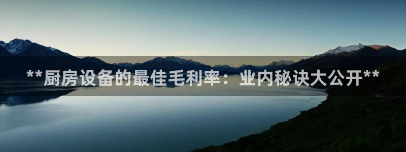 尊龙现金娱乐 下载：**厨房设备的最佳毛利率：业内秘诀大公开
