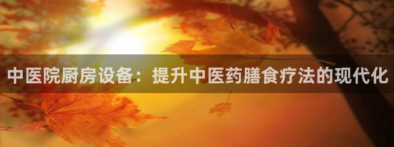 凯时ag旗舰厅：中医院厨房设备：提升中医药膳食疗法的现代化