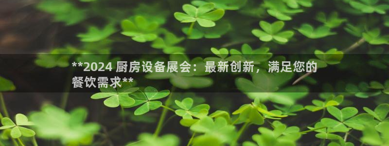 尊龙凯时开发：**2024 厨房设备展会：最新创新，满足您的