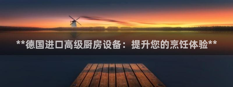 尊龙实业有限公司：**德国进口高级厨房设备：提升您的烹饪体验