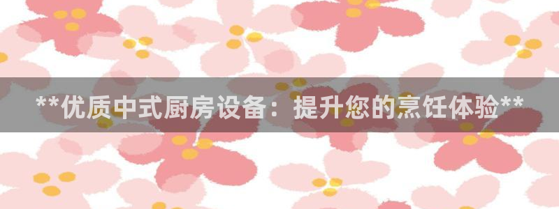 尊龙凯时注册入口：**优质中式厨房设备：